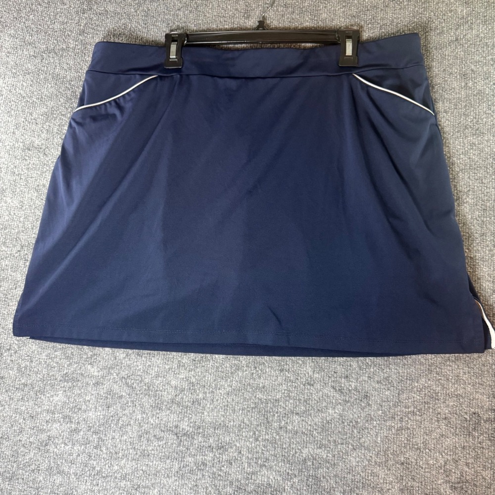 Ruby Rd Women's XL Skort Athletic‎ Golf Tennis Skirt Blue Activewear Navy Blue